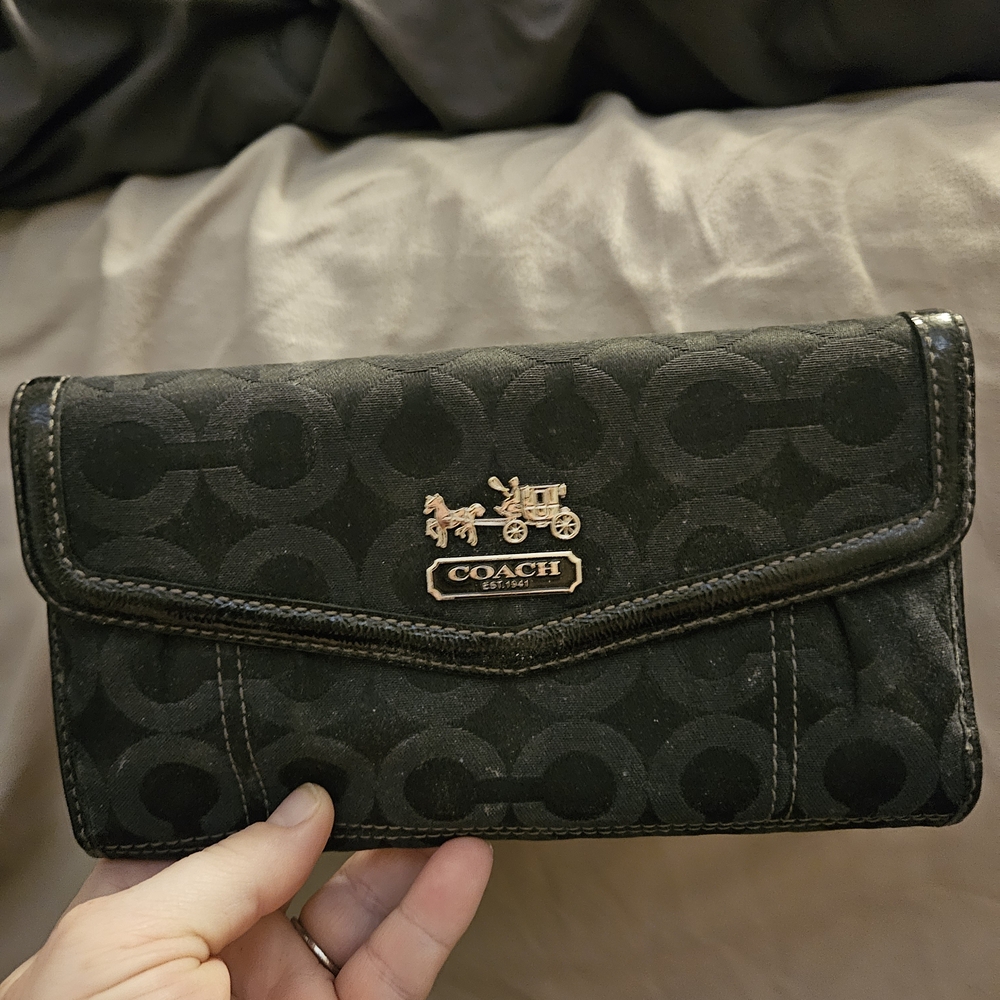 Coach Black Wallet